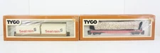 HO Scale Tyco Seatrain Container Flat Car & Southern Pulpwood Flat Car