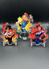 Fallout Vault Girl Ornament Set x3 – Bethesda Official – Rare Gear Cut Style
