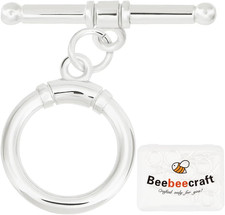 10 Stück 925 Sterling-Silber-Beschichtete Knebelverschlüsse T-Stab-Verschluss Ru
