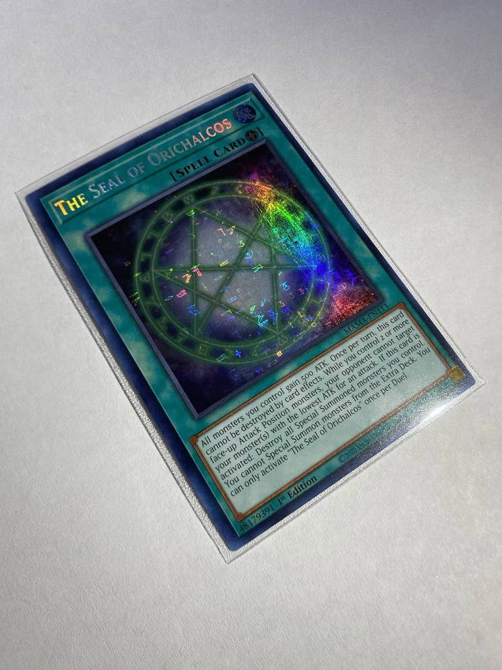 YuGiOh NM! The Seal of Orichalcos MAMA-EN111 1st Edition Pharaoh's Rare - Image 2 of 4