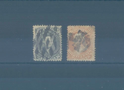 USA 1861 rare used 24c and 30c. stamps (CV $470 EUR410)