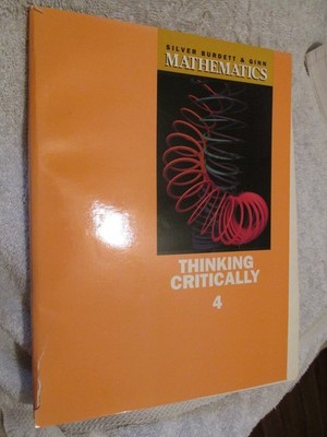 Silver Burdett Mathematics Thinking Critically 4 PB Book Vintage 1987 Homeschool