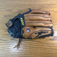 Wilson A500 12.5" Leather Baseball Glove Lefty LHT WBW100160125