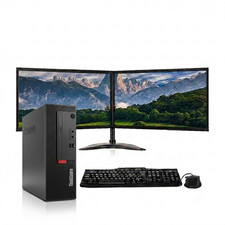 Lenovo ThinkCentre M710e SFF PC i7-7700 32GB DDR4 1TB SSD Dual 24'' LED Win 11