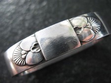 Serviettenring Silber 925 Georg Jensen D&auml;nemark No 81 B Kaktus von ca 1950