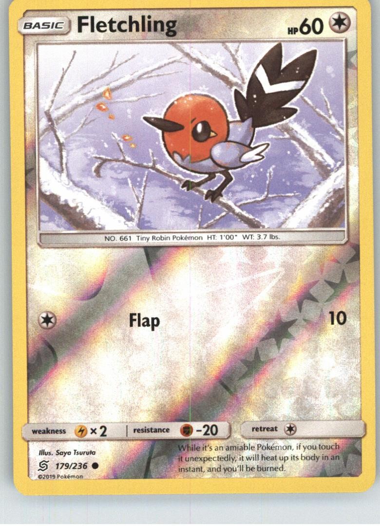 Fletchling SM - Unified Minds [179/236] Common Reverse Holofoil NM Pokemon