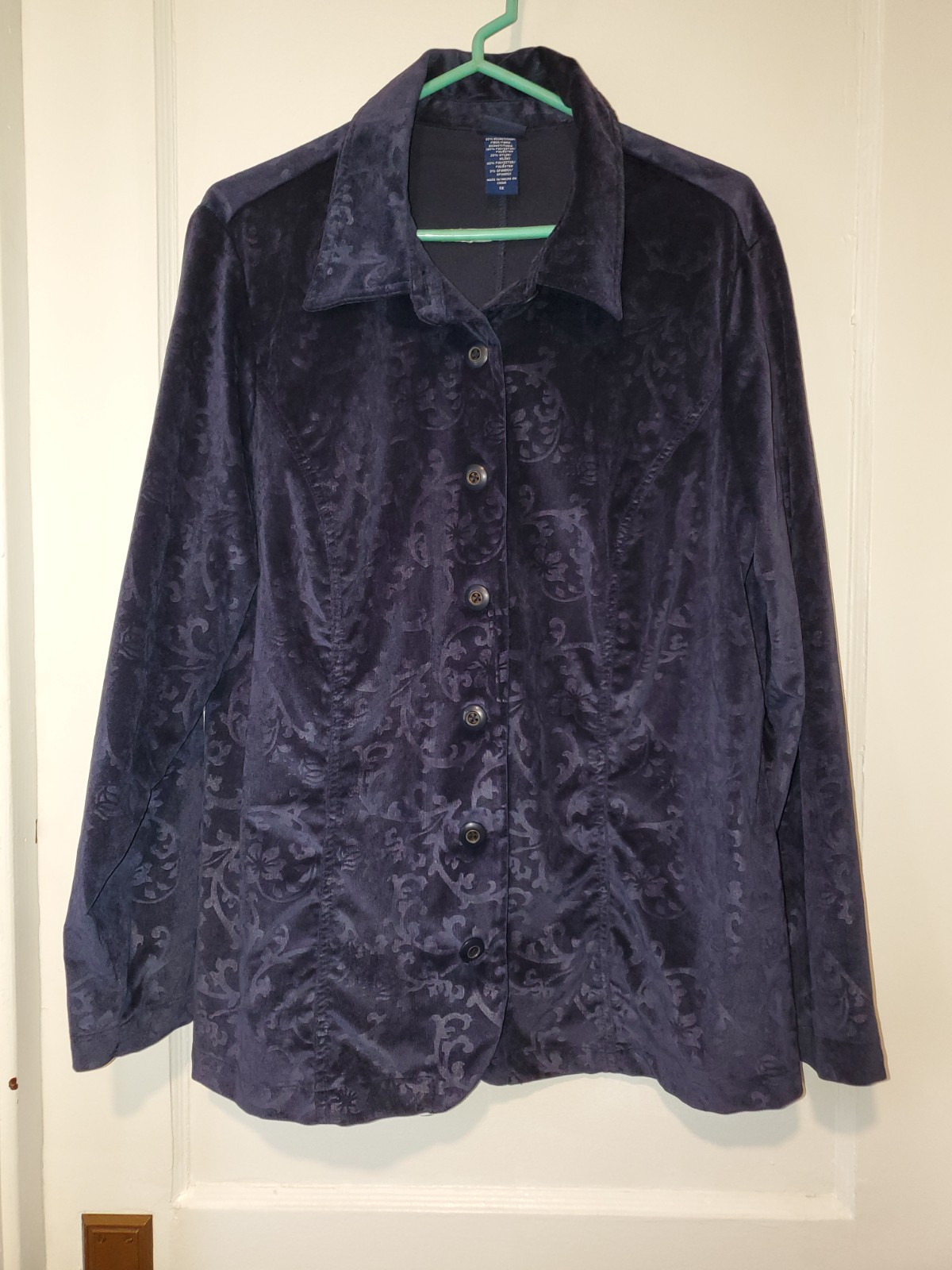 Pre-Owed Basic Editions Deep Purple Jacket Size 1… - image 1