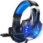 Gaming Headset for PS4 PC Xbox One PS5 Controller, Noise Cancelling Over Ear Hea