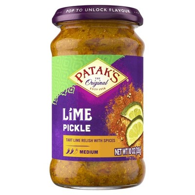 Patak s Medium Lime Pickle - Authentic Indian 9.98 Ounce (Pack of 1)