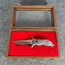 Michael Ricker Pewter 1997 Limited Edition Wolf Blade Knife Dagger Signed