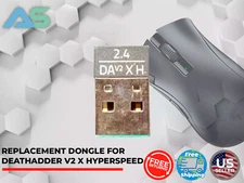 Genuine OEM Razer Deathadder V2 X Hyperspeed USB Dongle 2.4GHz Receiver Black