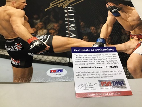 Georges St. Pierre signed UFC 8x10 Foto handsigniert PSA/DNA COA 1C - Bild 4 von 4
