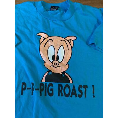 Vintage pig roast T shirt size large 1990s 80s | eBay