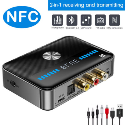 2 in 1 Bluetooth 5.3 Sender Empfänger Wireless USB Aux Audio Transmitter Adapter