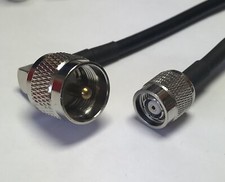 UHF Male PL259 Angle to RP-TNC Male RFC195 Coaxial Cable RF PICK LENGTH USA