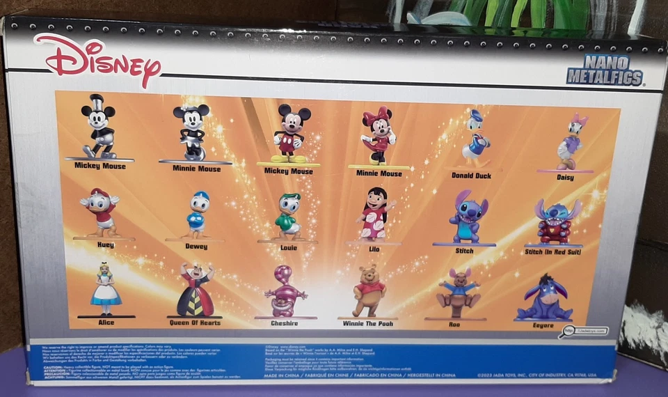 Figuras de metal JADA NANO - Paquete de 18 Disney con Mickey Minnie Stitch Pato Donald Winnie Foto 4 de 4