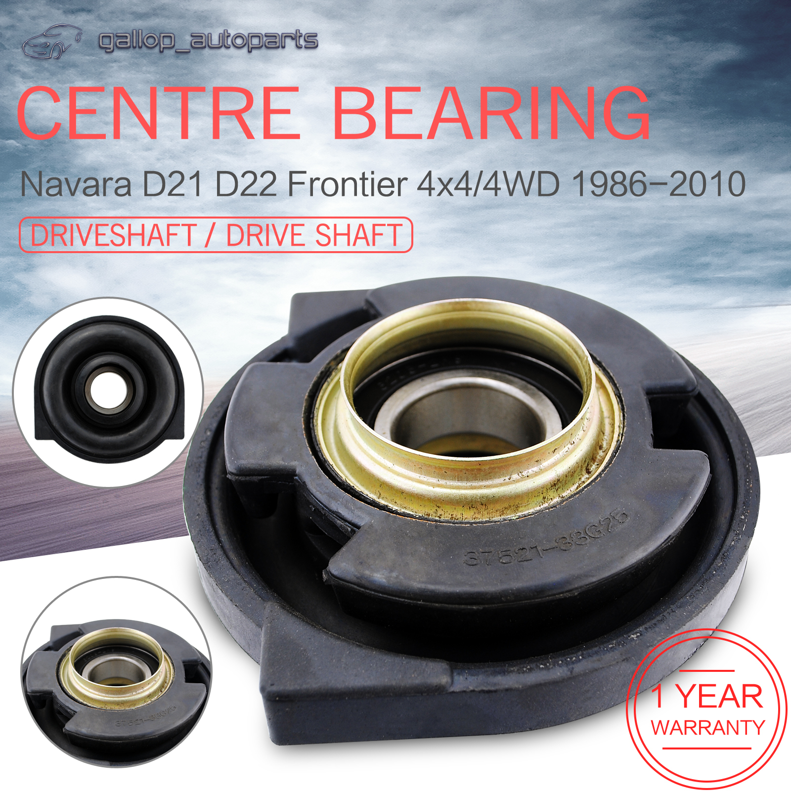For Nissan Centre Bearing Navara D21 D22 Drive Shaft 4x4 Pickup