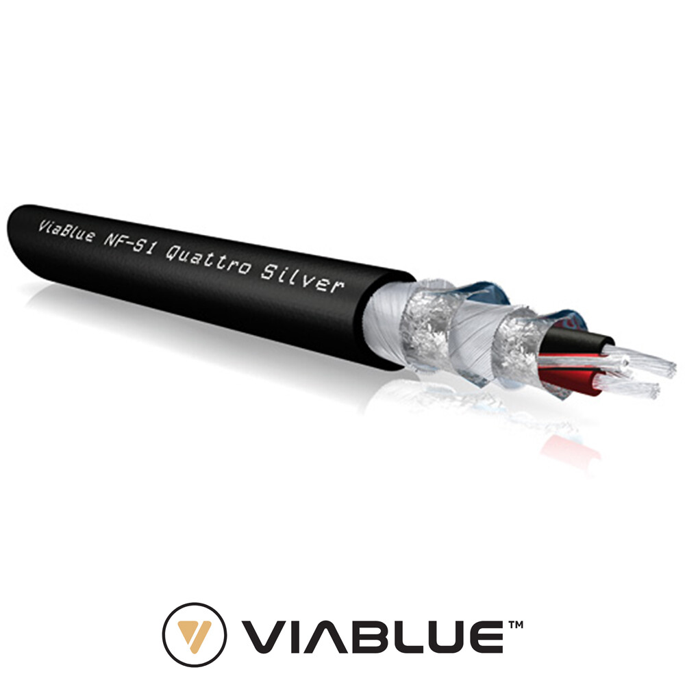 VIABLUE NF-S1 SILVER QUATTRO analoges Audiokabel OFC 4-fach geschirmt 22200