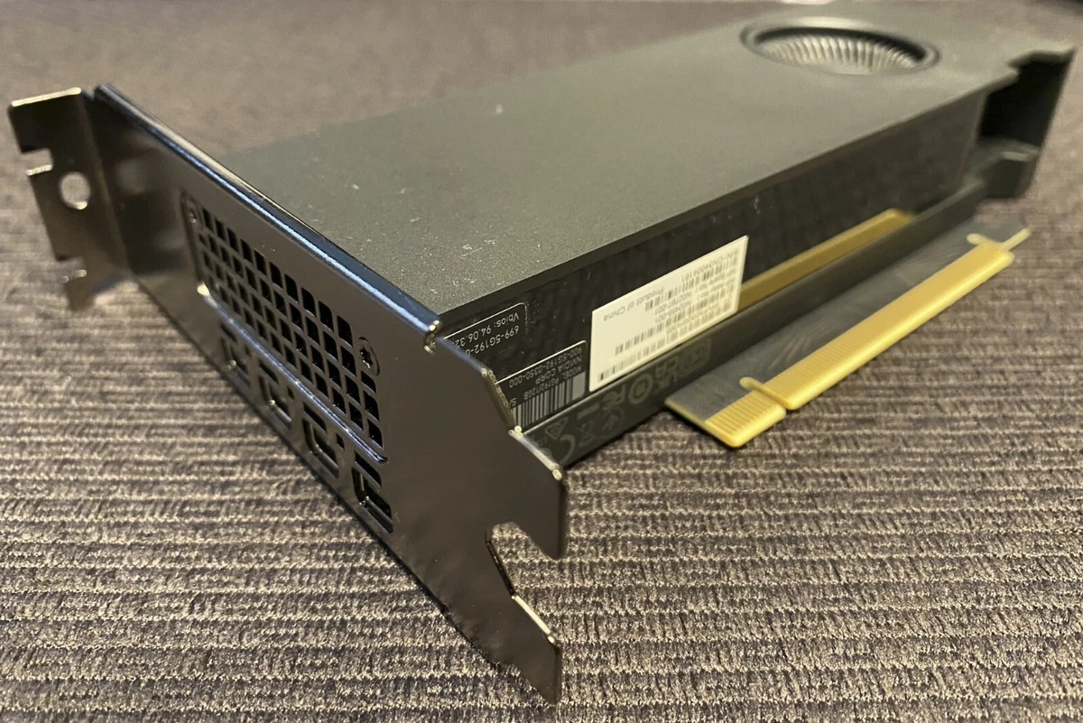 Carte Graphique HP NVIDIA Quadro RTX A2000 6Go 2U 4x MiniDP – M16994-002 – Ouvert Mais Neuf