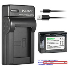 Kastar Battery Slim Charger for Samsung IA-BP105R  SMX-F50BN/XAA SMX-F50SN/XAA