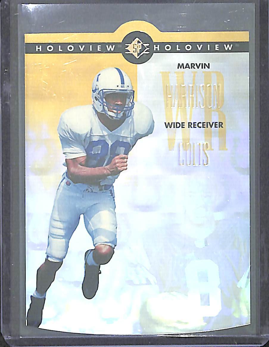 1996 Upper Deck SP Football Holoview Diecut Rookie #38 Marvin Harrison