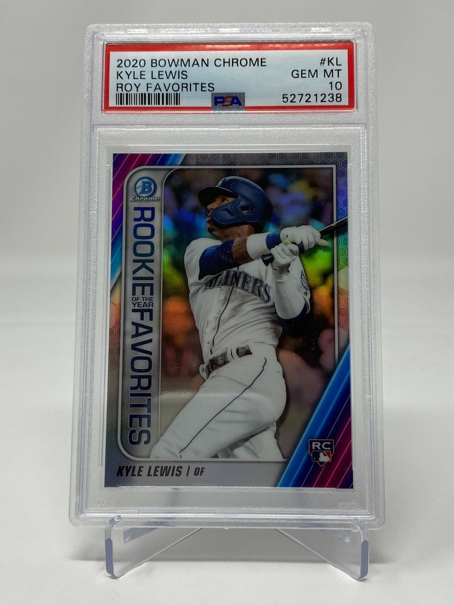 2020 Bowman Chrome Kyle Lewis Rookie of the Year - PSA 10 2020 Bowman Chrome Kyle Lewis Rookie of the Year - PSA 10