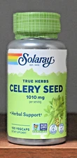 Solaray Celery Seed 1010 mg 100 Capsules True Herbs 505mg per VegCap