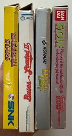 NES Boxed Games Lot - Bandai Golf, Baseball Stars, Bases Loaded II, Bayou Billy