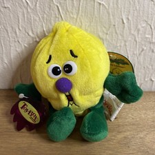 Vtg 1998 Toy Box Creations Fruit Seedies Luis Lemon Beanbag Plush Toy With Tags