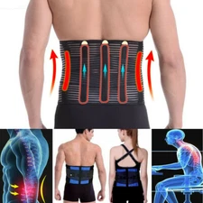 Adjustable Lumbar Support Lower Waist Back Belt Brace Pain Relief Unisex Shaper
