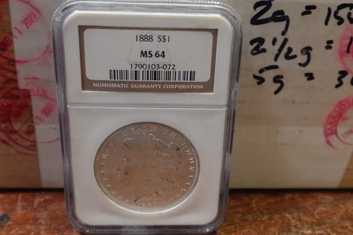 1888 - NGC MS64 MORGAN SILVER DOLLAR