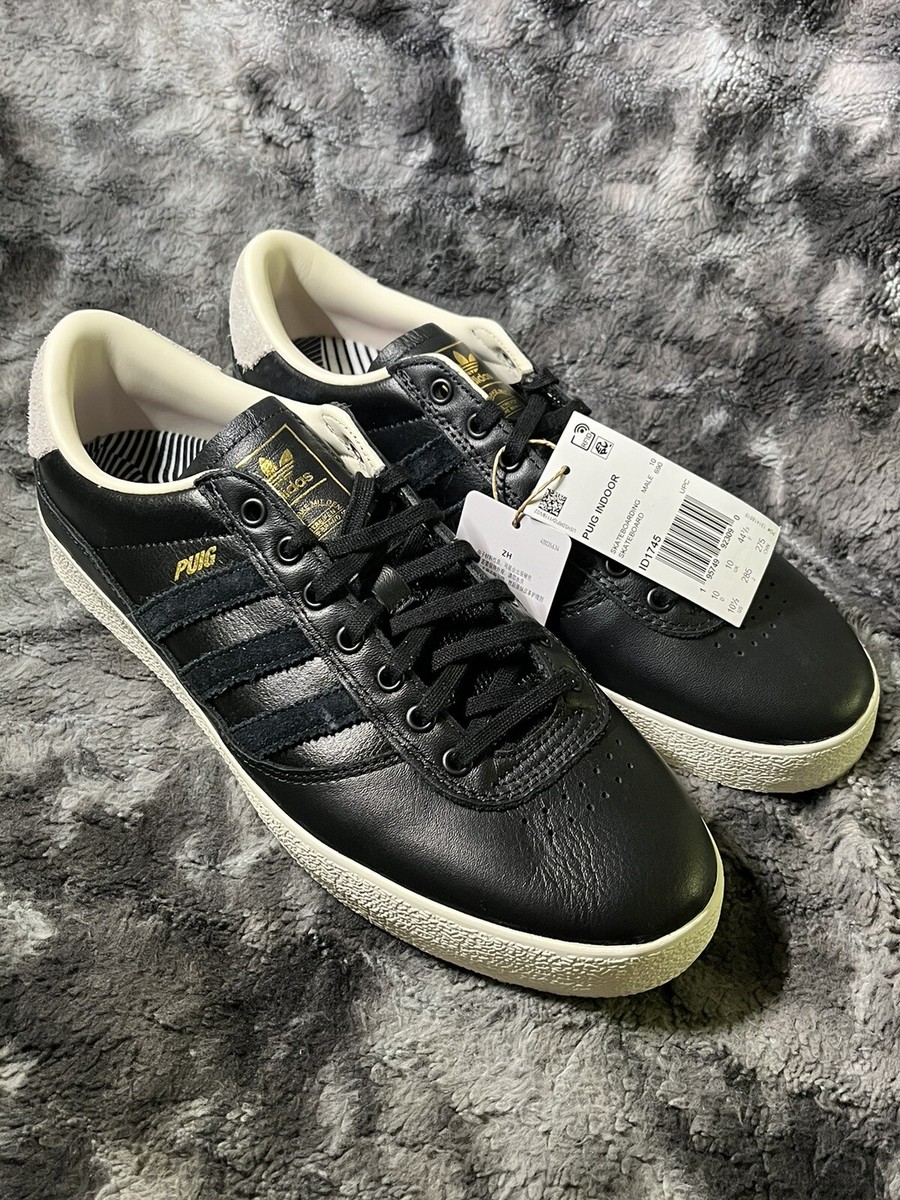 adidas gazelle silver green womens Adidas Skateboarding Puig Samba Shoe - Silver/Black