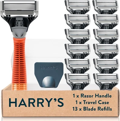 HARRY'S GROOMING LIMITED Harry'S Starter Set, Includes Weighted Handle and 13 Razor Blade Refills