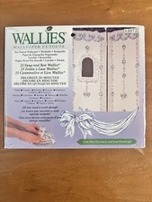 Wallies  BLUE Bow Swag 25 Wallpaper Cutouts Pre-pasted Wallpaper #12072