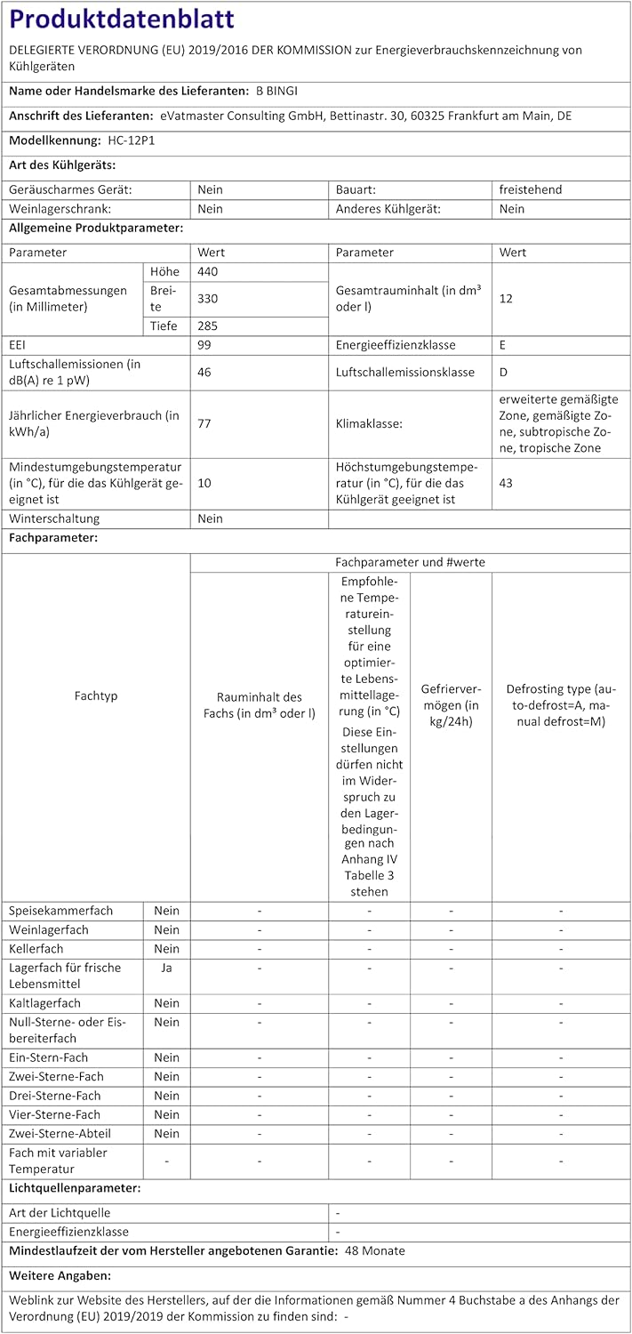 BINGI Portable Refrigerator 11.3Quart12.8L Mini Fridge/Freezer Compressor Cooler eBay