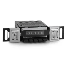 1967-1970 Dodge Dart Redondo RT ThumbRoller Radio RetroSound AUX Bluetooth Black