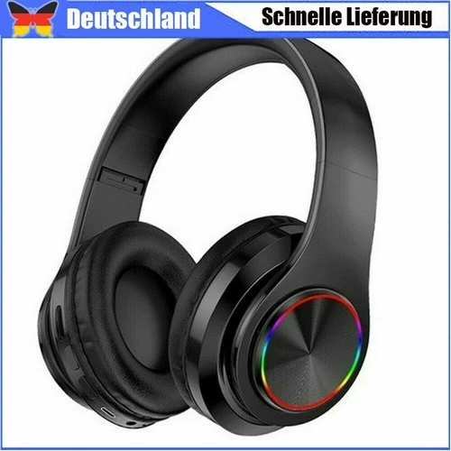 On Ear Kopfhörer Bluetooth 5.0 Kabellos Stereo Bass Kopfhorer Kabellos Faltbare - Bild 1 von 7