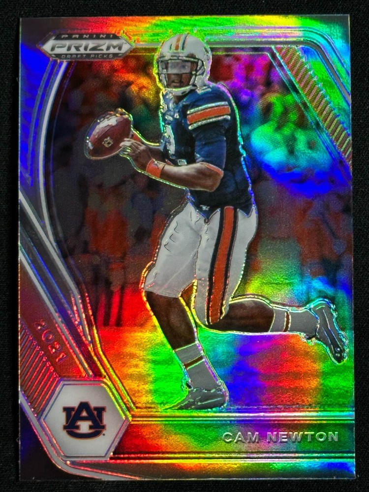 2021 Panini Prizm Draft Picks Silver Cam Newton #28 Panthers QB SP