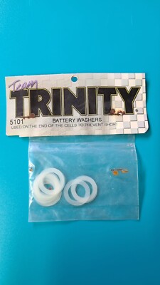 Team Trinity Battery Washers (Prevent Short) Part # 5101 NOS New Old Stock