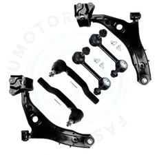 For 2007-2014 Ford Edge Lincoln MKX Front Lower Control Arm+ Ball Joint Tie Rods