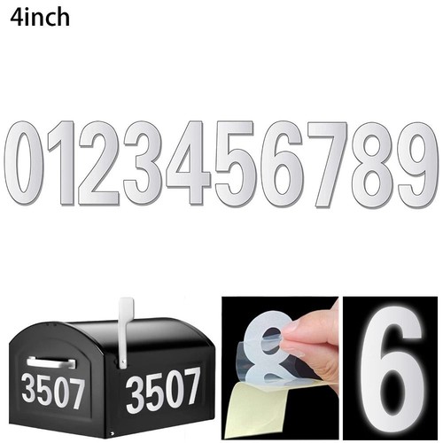 Reflective Mailbox Numbers Stickers Self Adhesive Digital Stickers - Picture 13 of 15