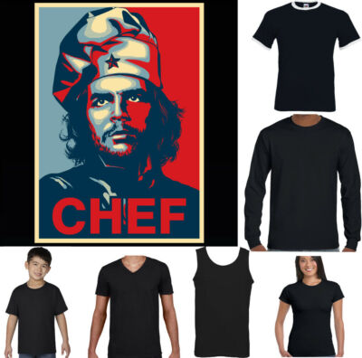 Chef T-Shirt Herren Che Guevara Lustig Kochen Backen Grillen Party Poster Master
