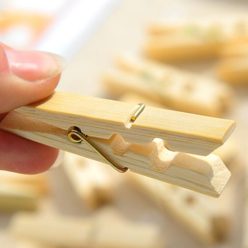 500 Pcs Wood Clothespins Wooden Laundry Clothes Pins Large Spring