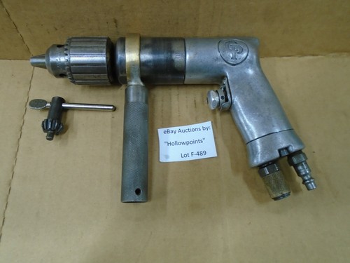 CP Chicago Pneumatic Air Drill Model 9288 w/ 1/2" Jacobs Chuck 500 RPM  F489