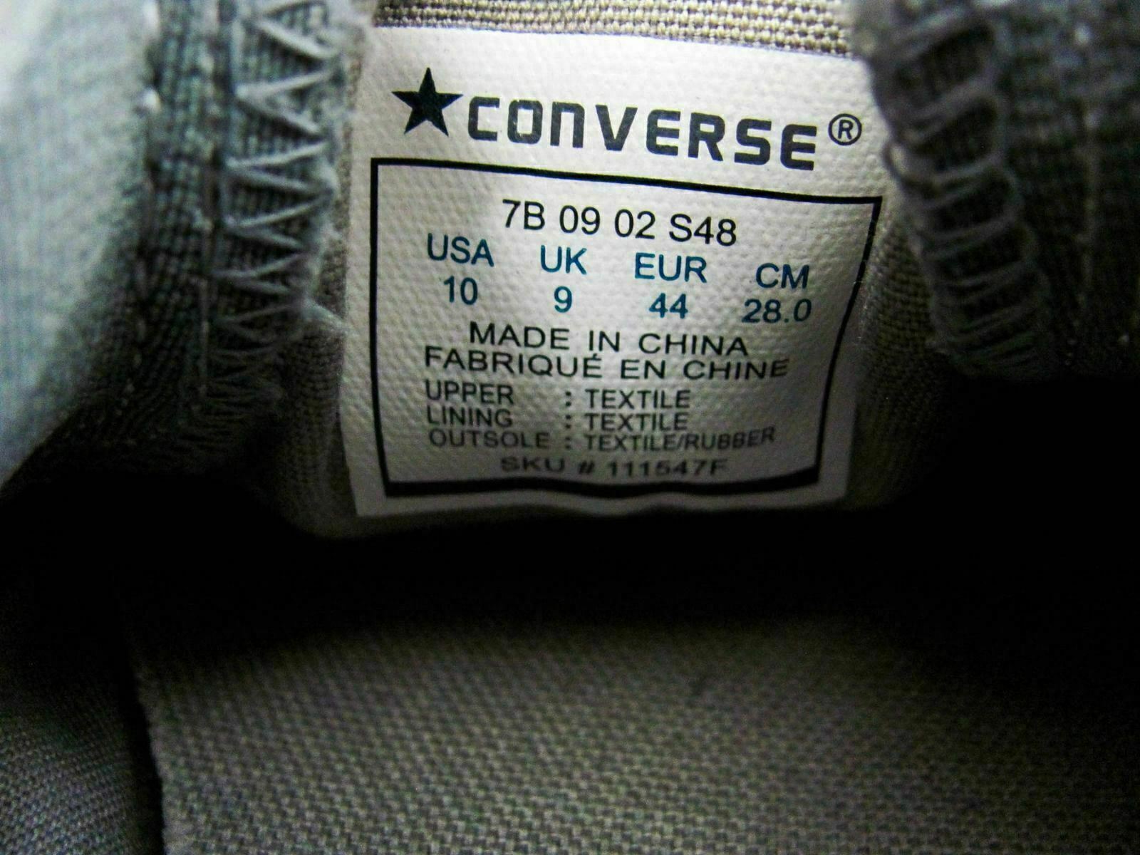 Converse Men Shoe Size 10M Tan Black Plaid Sneaker Pre Owned qp thumbnail 3