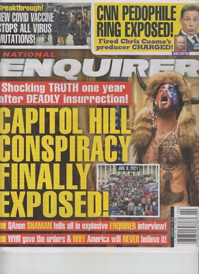NATIONAL ENQUIRER NEWSPRINT MAGAZINE JAN 17 2022 CAPITOL INSURRECTION EXPOSED
