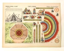 Imagerie D  Epinal No 1247 Tente Arabe, Petites Constructions toy paper model