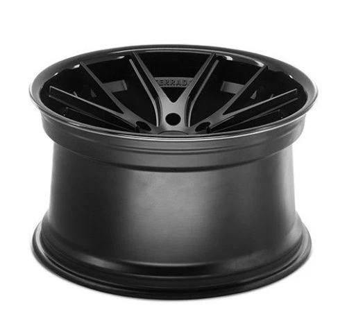 19" FERRADA FR2 BLACK CONCAVE WHEELS RIMS FITS VW GOLF JETTA GTi AUDI A3 TT - Image 3 of 4