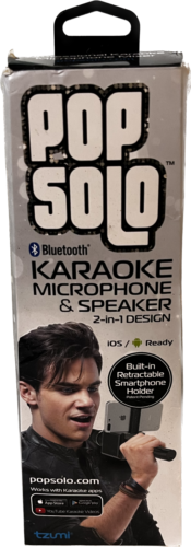 Microphone et haut-parleur karaoké Pop Solo/Bluetooth/Support smartphone/BBQ Picnic neuf - Photo 1/11
