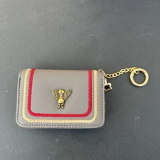 Gostwo Zipper Credit Card Case Holder Key Chain Bee Wallet Coin Pocket for Women